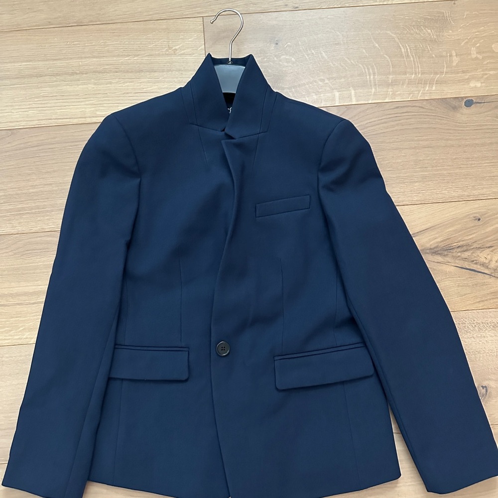 J. Crew Petite Regent Blue Blazer in Four Season Stretch - Picture 2 of 4